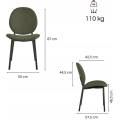 Jídelní set Wicklow 140 cm šedý mramor/zelený