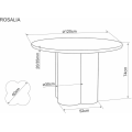 Jídelní stůl Rosalia 120 cm dub přírodní