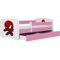 Dětská postel Babydreams superhrdina růžová