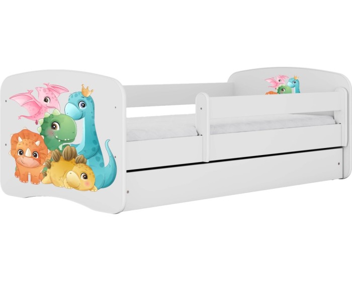 Dětská postel Babydreams dinosauři bílá