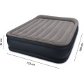 Nafukovací postel Intex 203x152cm s pumpou modro-šedá