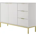 Komoda Austin150 cm bílá/zlatá