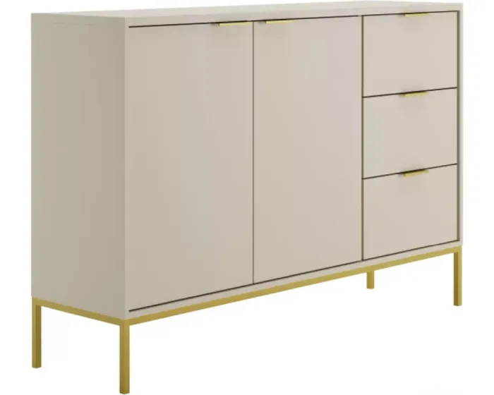 Komoda Austin 150 cm kašmír/zlatá