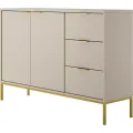 Komoda Austin 150 cm kašmír/zlatá