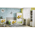 Komoda Babydreams 80 cm bagr zelená