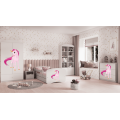 Komoda Babydreams 80 cm jednorožec bílá