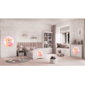Komoda Babydreams 80 cm medvídek s motýlky bílá