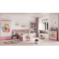 Komoda Babydreams 80 cm ZOO růžová