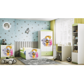 Komoda Babydreams 80 cm ZOO zelená
