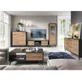 Komoda Diamond KD 104 cm dub evoke/černá