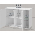 Komoda Homes s LED osvětlením 100 cm bílá