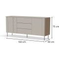 Komoda Tirante KM-1 160 cm kašmírová