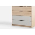 Komoda Ryga 06 98 cm dub Riva/šedá