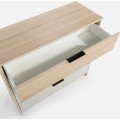 Komoda Ryga 06 98 cm dub Riva/šedá