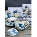 Sada 2 ks porcelánových hrnků Hokusai The Great Wave 350 ml vícebarevná