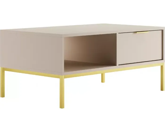 Konferenční stolek Austin 100 cm kašmír/zlatá