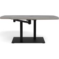 Konferenční stolek Carballo 122 cm šedý/černý