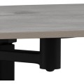 Konferenční stolek Carballo 122 cm šedý/černý
