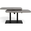 Konferenční stolek Carballo 122 cm šedý/černý