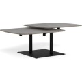 Konferenční stolek Carballo 122 cm šedý/černý