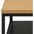 Konferenční stolek Gilla 55x55 cm divoký dub/černý