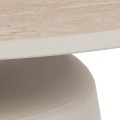 Konferenční stolek Santorini 45 cm travertin/béžový