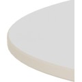 Konferenční stolek Santorini 70 cm černý/mramorově bílý