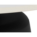 Konferenční stolek Santorini 70 cm černý/mramorově bílý