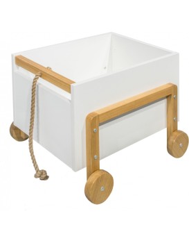 Dětský úložný box Victor 60 cm bílý