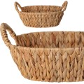 Oválný košík OSCAR 30X25 cm vodní hyacint natural