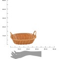 Plastový oválný košík RONNY 29x18 cm hnědý 