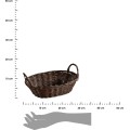 Oválný košík HARVEST 28x21 cm hnědý