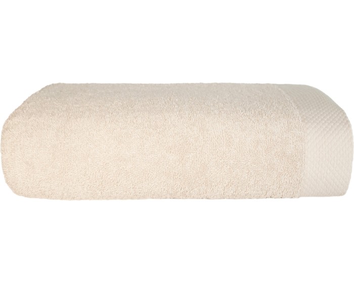 Bavlněný froté ručník BOHO 70x140 cm krémový