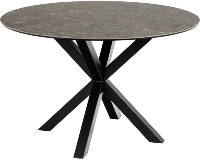 Kulatý jídelní stůl Heaven 120 cm černý mramor