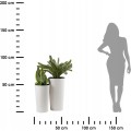 Sada 2 květináčů URBANICA ECO bílá