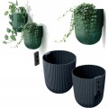 Nástěnný květináč MILLA WALL 14,6 cm antracitový
