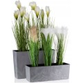 Truhlík Bouquet 56 cm šedý beton