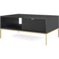 Konferenční stolek Nova 104 cm černý/zlatý