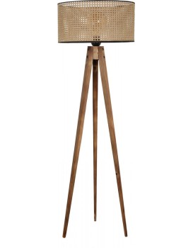 Stojací lampa Tripod Ceviz 153 cm hnědá