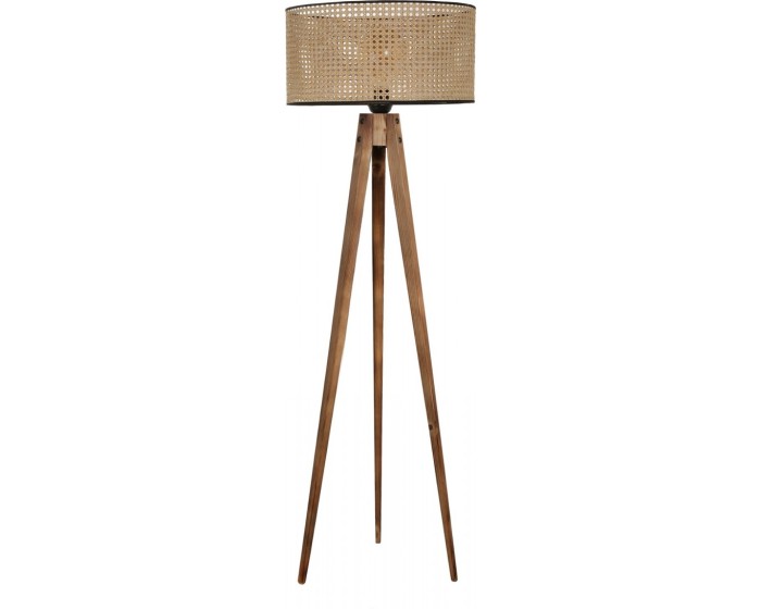 Stojací lampa Tripod Ceviz 153 cm hnědá