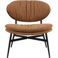 Designové křeslo Burma lounge terakota/černé
