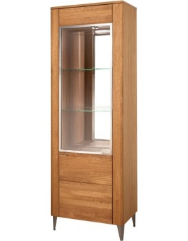 Vitrína Latina 10 z masivu 70 cm dub medový