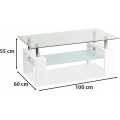 Konferenční stolek Lisa Basic II 60 cm dub sonoma