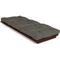 Rozkládací futonové křeslo LAYTI 03 90 cm z masivu/šedé