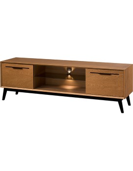 TV stolek Lazure 25 s LED osvětlením 180 cm dub Rustikal karamelový