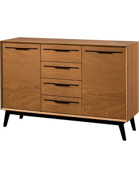 Komoda Lazure 45 136 cm dub Rustikal karamelový