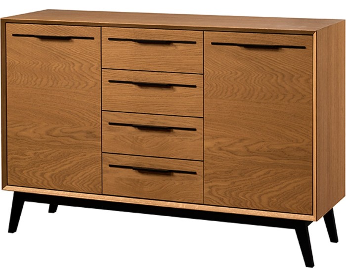 Komoda Lazure 45 136 cm dub Rustikal karamelový