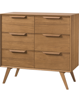Komoda Leo 13 II 105 cm dub Rustikal karamelový