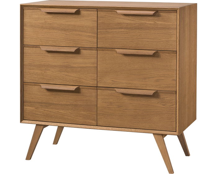 Komoda Leo 13 II 105 cm dub Rustikal karamelový