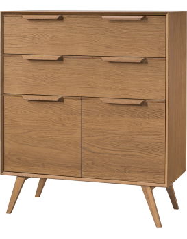 Komoda Leo 15 II 105 cm dub Rustikal karamelový